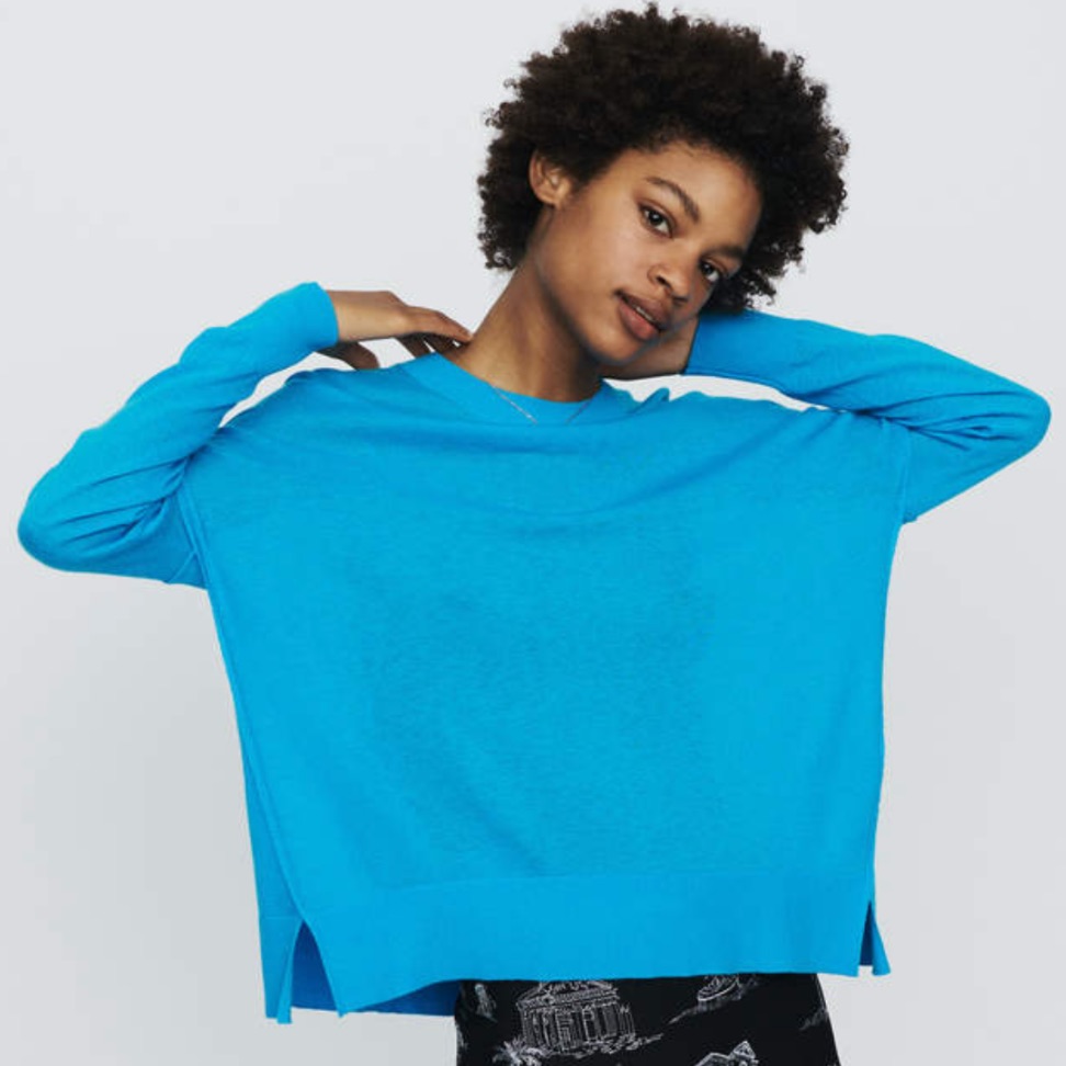 Maje Oversize Sweater In Cashmere